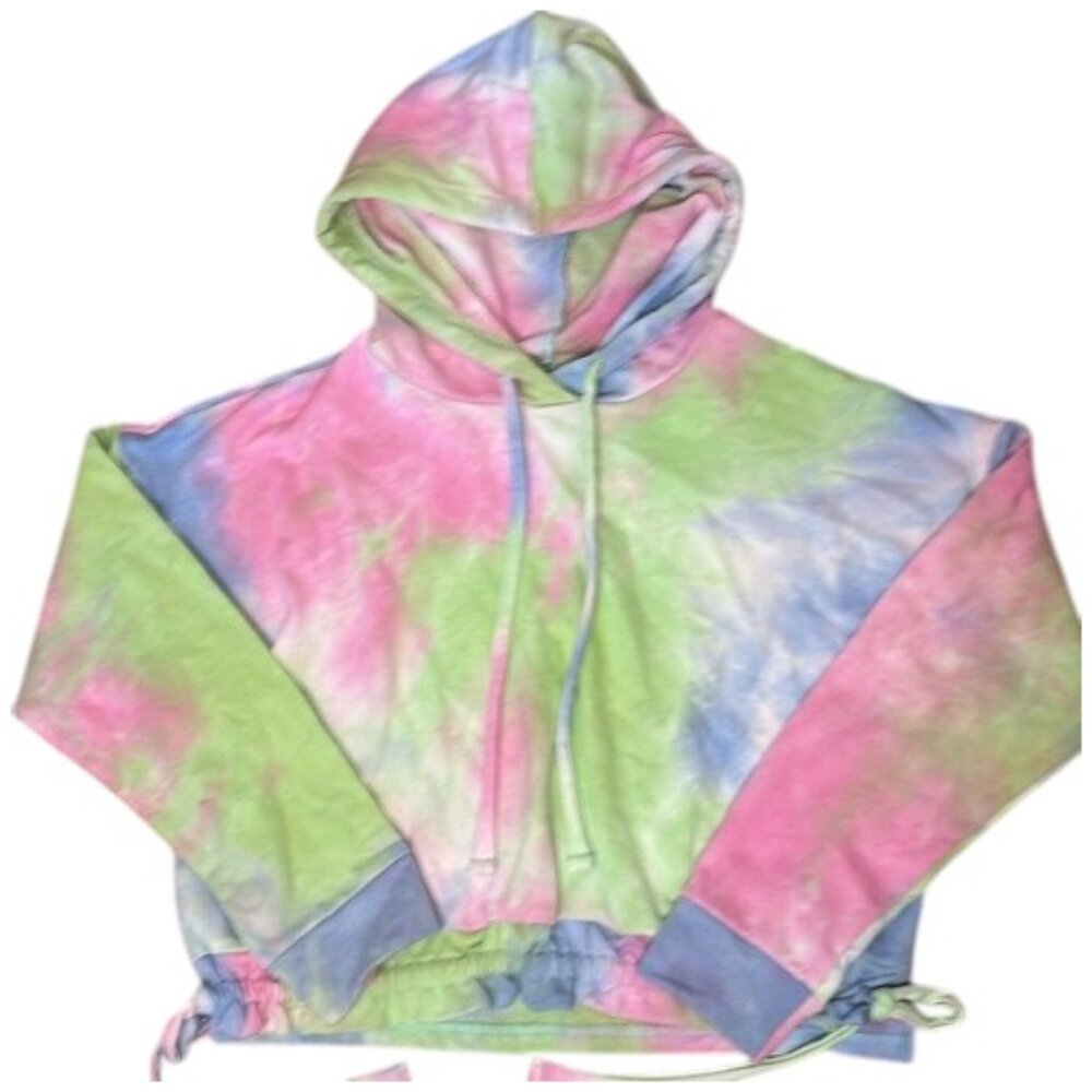 BLANKNYC Tie Dye “Tease Me” Cinched Hoodie – Size M